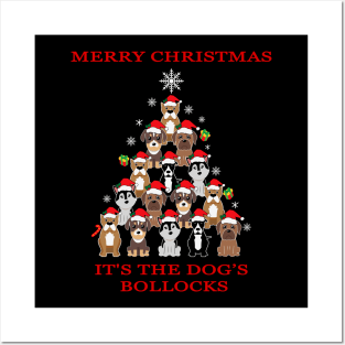 Merry Christmas it's The Dogs Bollocks Posters and Art